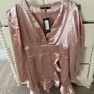 Pink Metallic Nasty Gal Dress